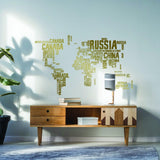 Product gallery view of World Map Vinyl Wall Sticker.