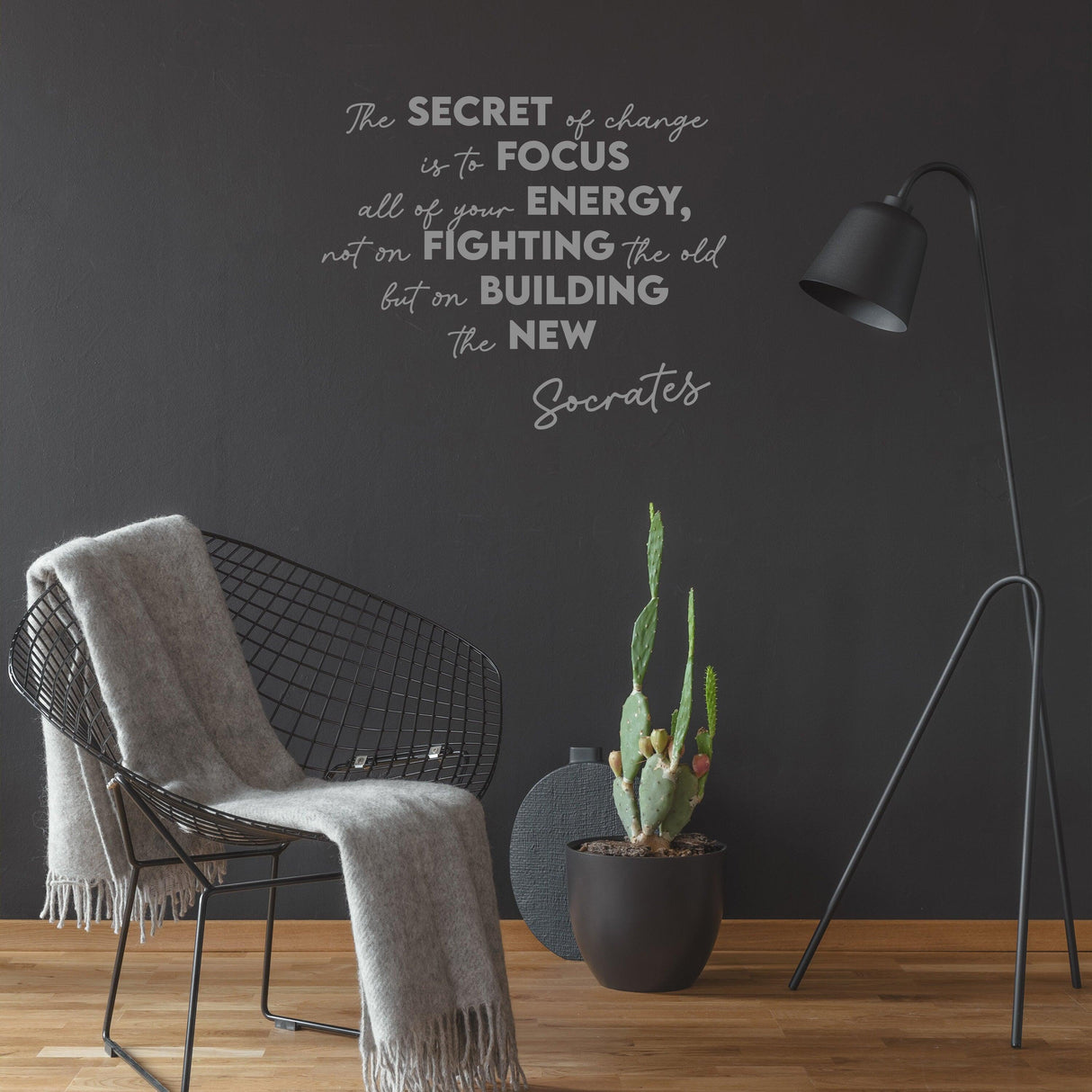Product view of Lockdown Positive Quote Sticker.
