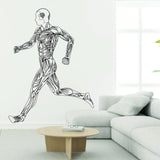 Alternate product view of Mens Body Siluette Wall Decal.