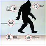 Bigfoot vinyl wall decal features.